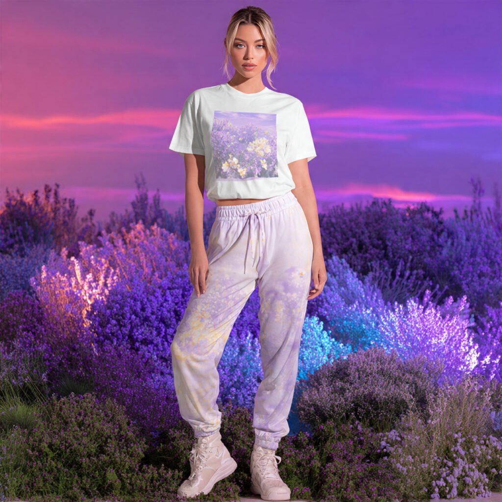 a real woman on comfy t shirt with