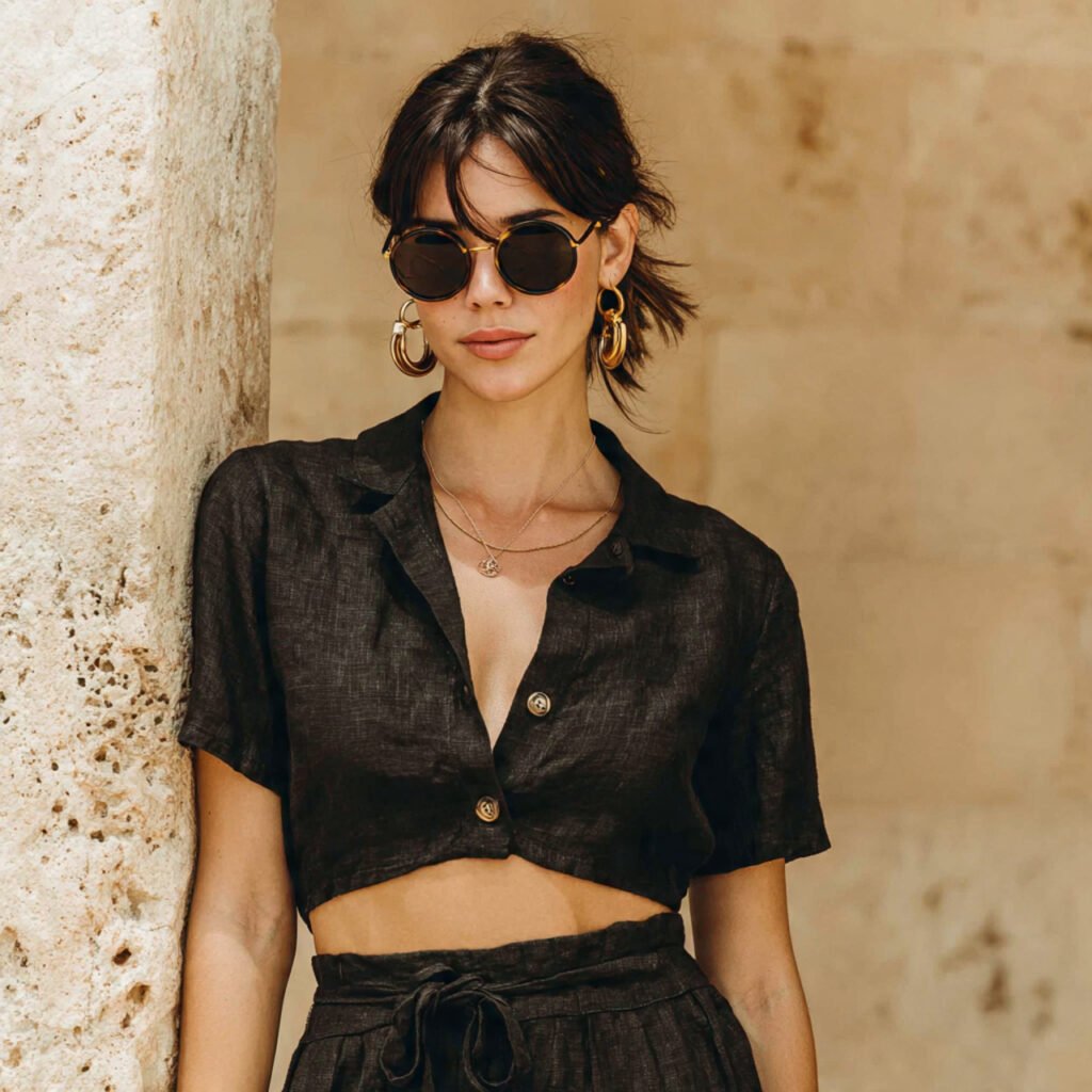 a woman real image wearing summer holiday 6