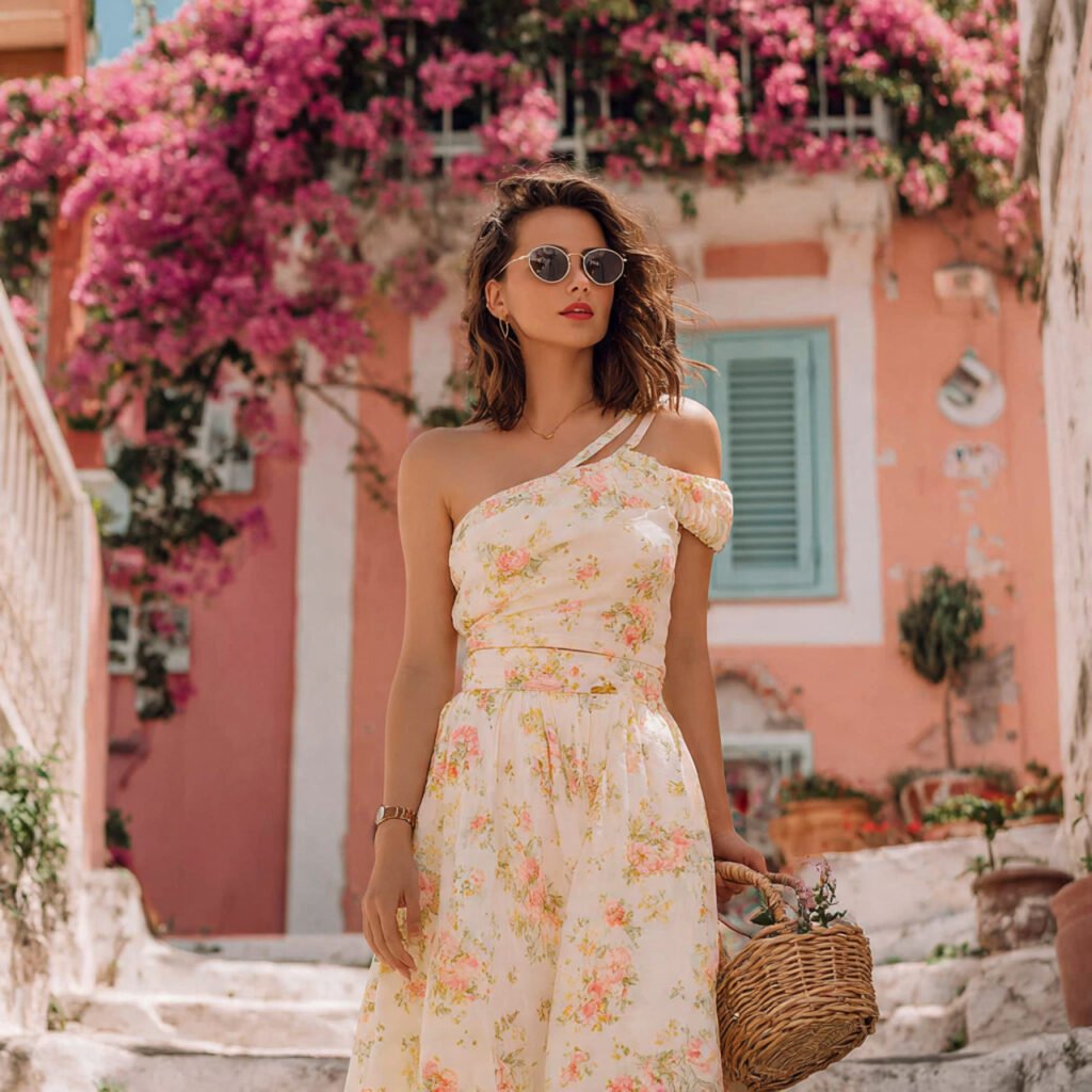 a woman real image wearing summer holiday 7