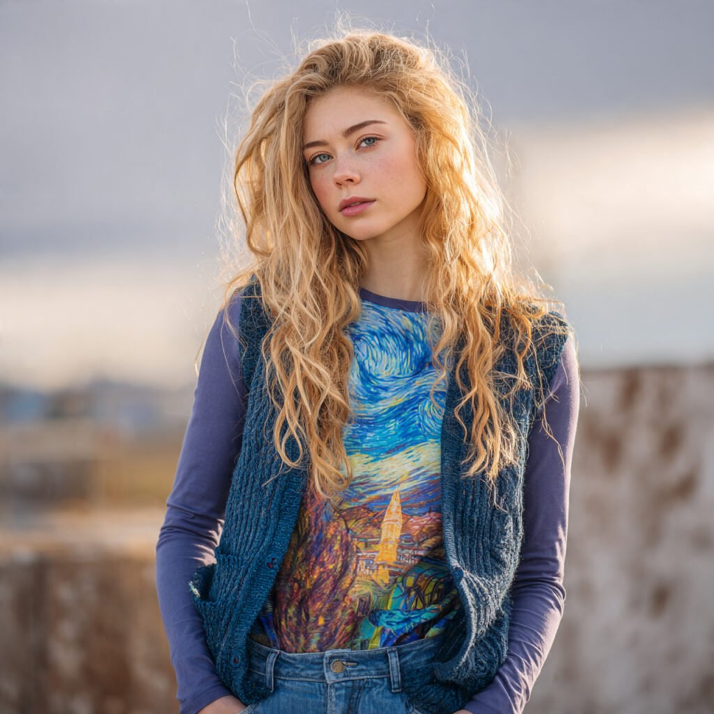 Comfy School Outfits: 15 Easy, Cute Looks That Stay Comfortable from First Period to Last 12 girl on long sleeve tee knit