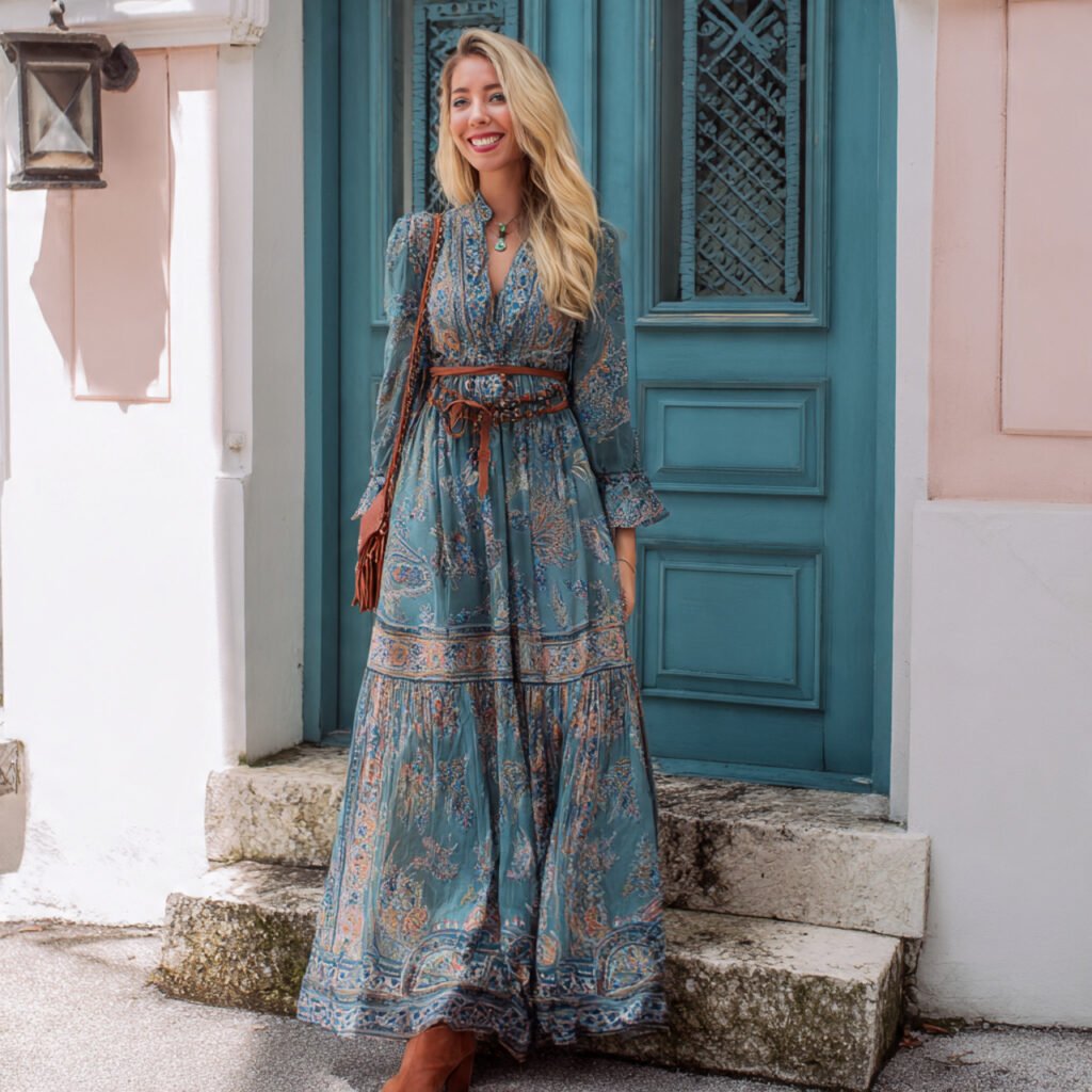 boho chic maxi dress