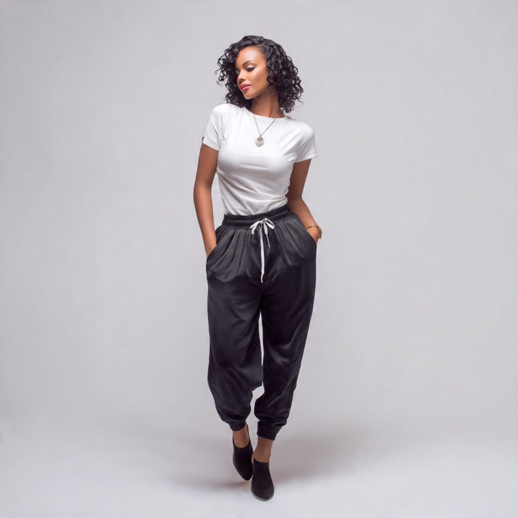 jogger pants fitted top
