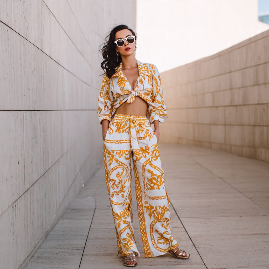 matching lounge co ord wearing a woman