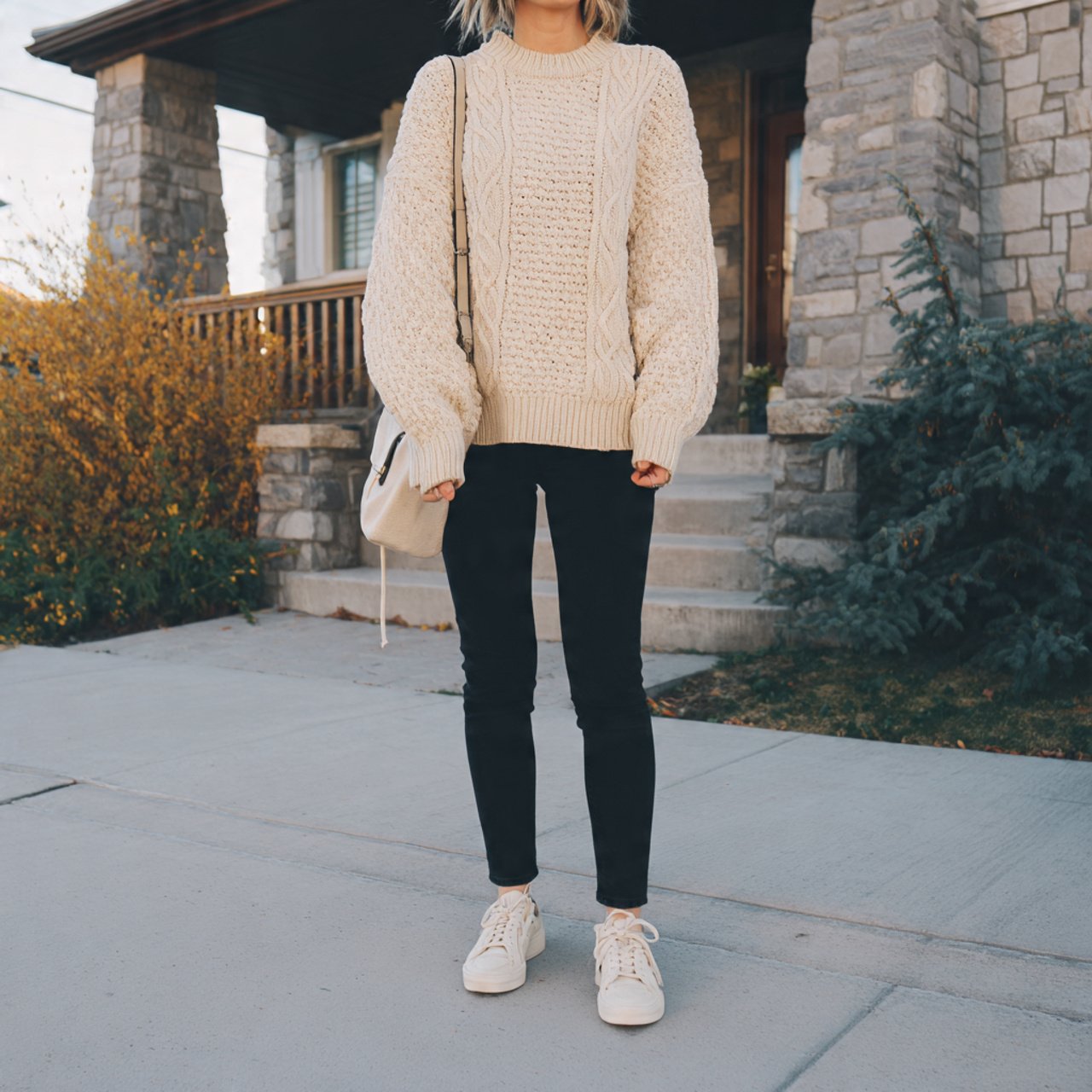 oversized sweater skinny jeans