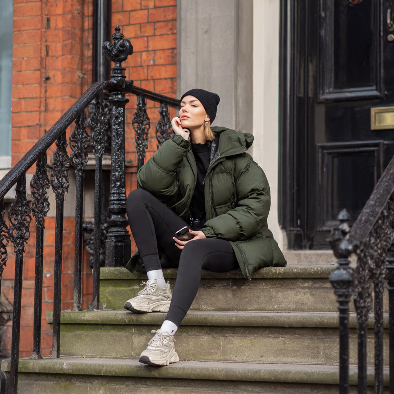 puffer jacket leggings