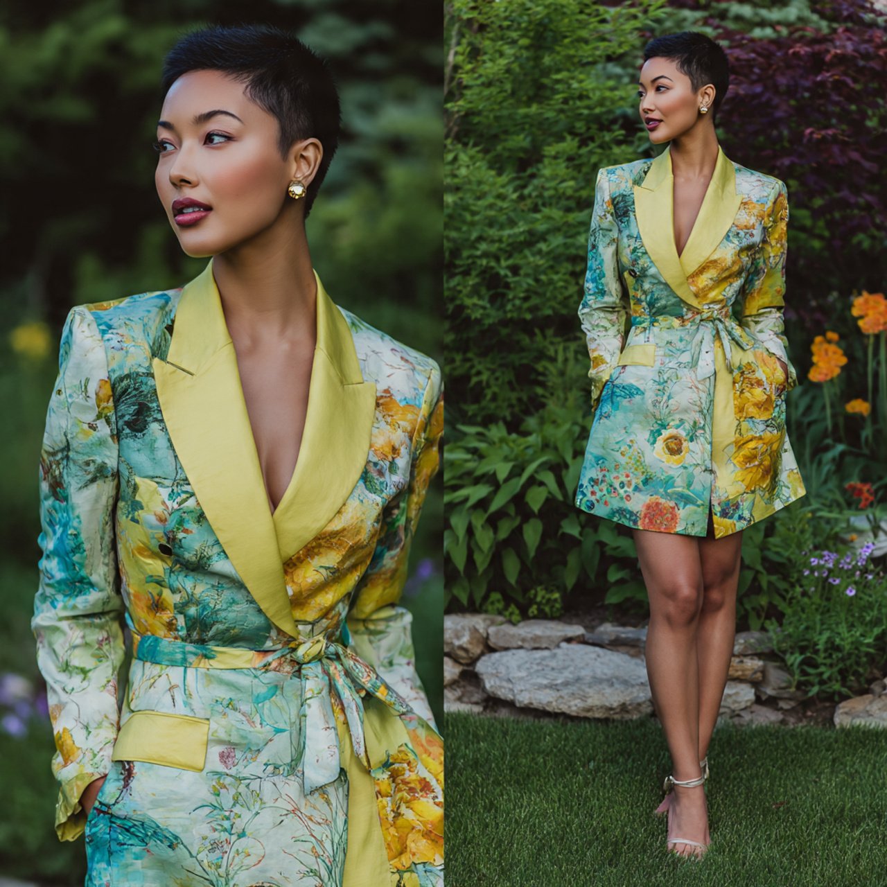 tuxedo inspired blazer dress tailored and bold wit