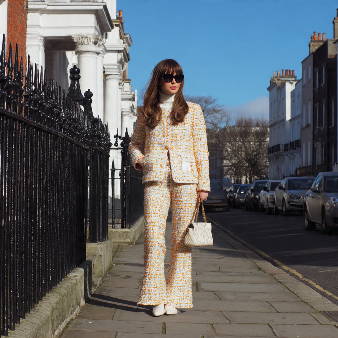 tweedboucl co ord set