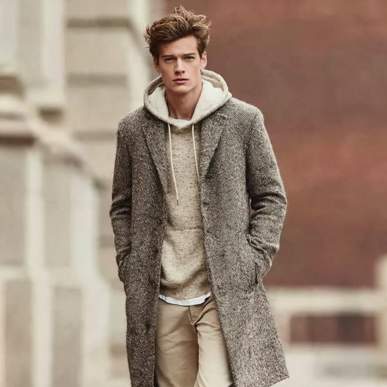 Old Money Outfits Men Winter: 17 Timeless Looks That Always Feel Refined 12 create a real man image wearing long wool coat wit 1