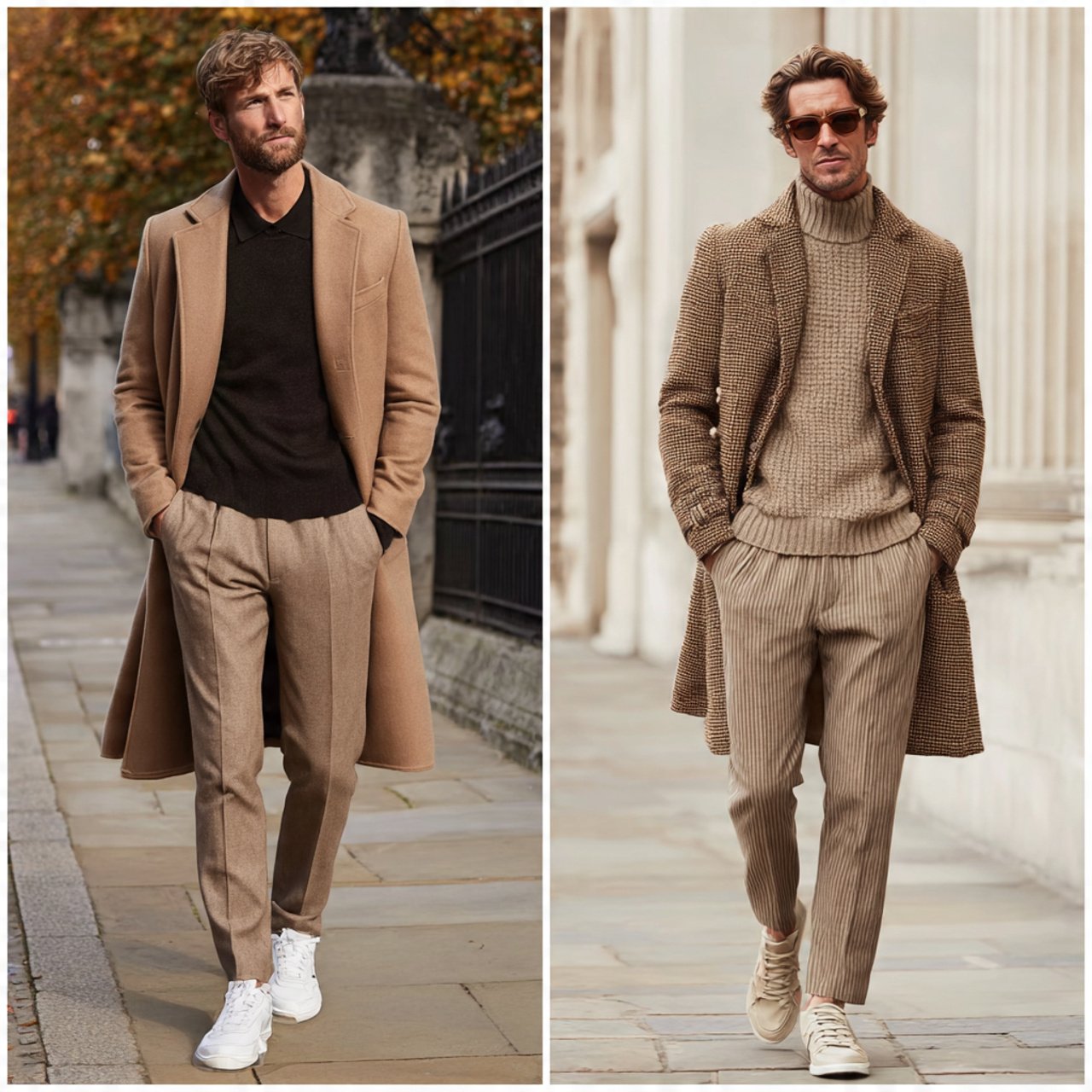 Old Money Outfits Men Winter: 17 Timeless Looks That Always Feel Refined 14 create a real man image wearing polo coat with ple