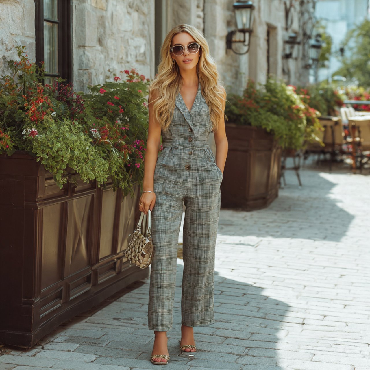 tailored vest with matching trousersdate night out