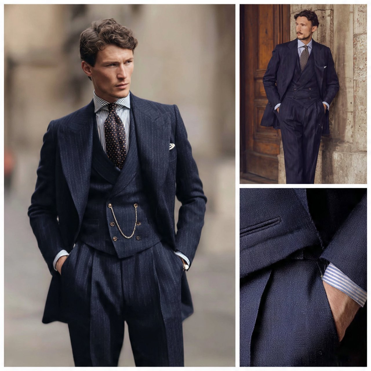 Old Money Outfits Men Formals: Timeless Ways to Dress Sharp With Quiet Confidence 15 the deep navy three piece suitold money outfits me