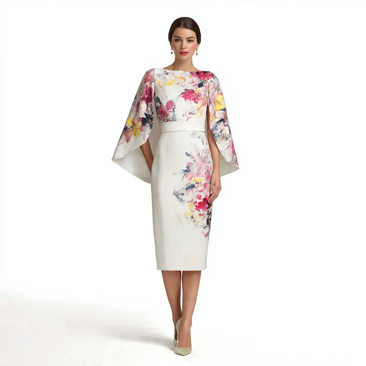 cape sleeve midi for elegant coverage 1
