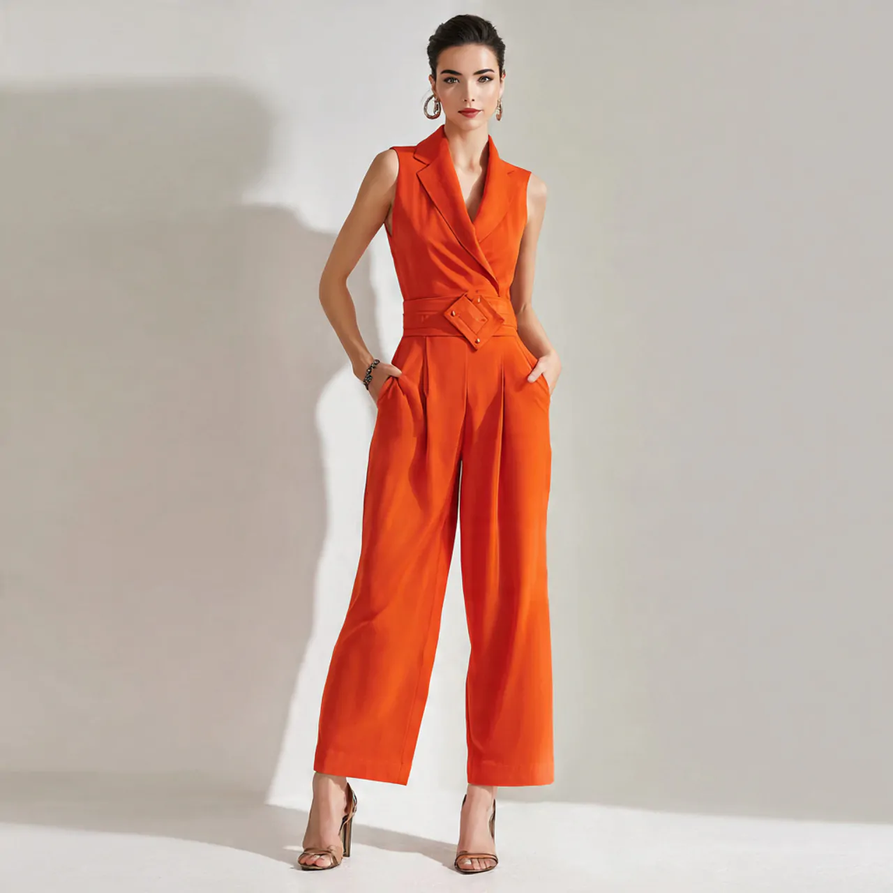 17 Classy Chic Outfits That Define Modern Elegance and Effortless Style 13 tailored jumpsuit with defined waist 1