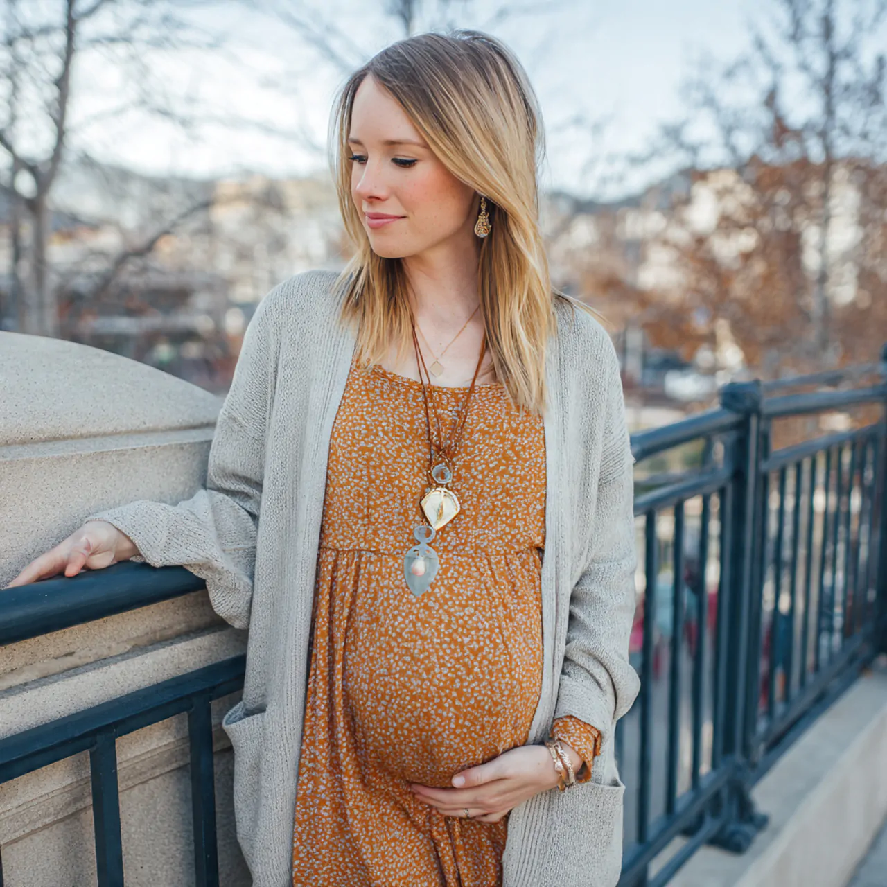 tank dress with lightweight cardiganspring pregnan