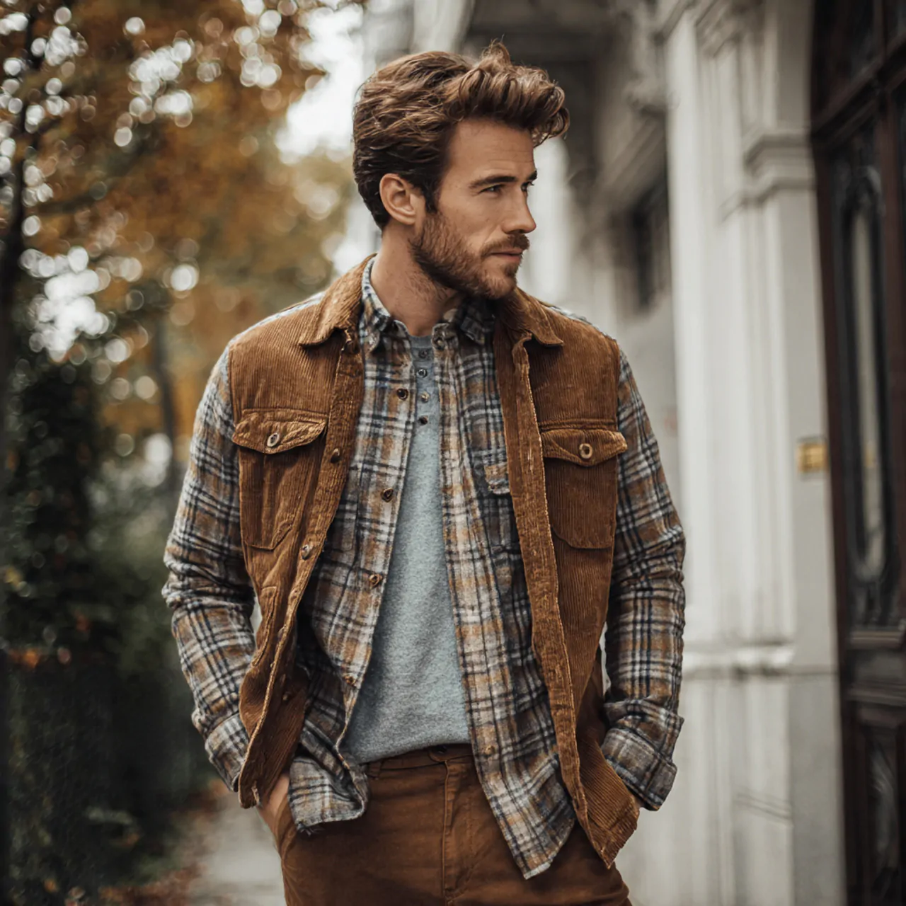 Thanksgiving Outfit Men: 17 Polished Looks for a Stylish Holiday 4 thanksgiving outfit men with flannel and corduroyt